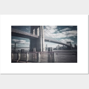 Two Bridges, Manhattan, New York City Posters and Art